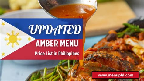 Amber Menu [August 2024 Prices] Philippines.